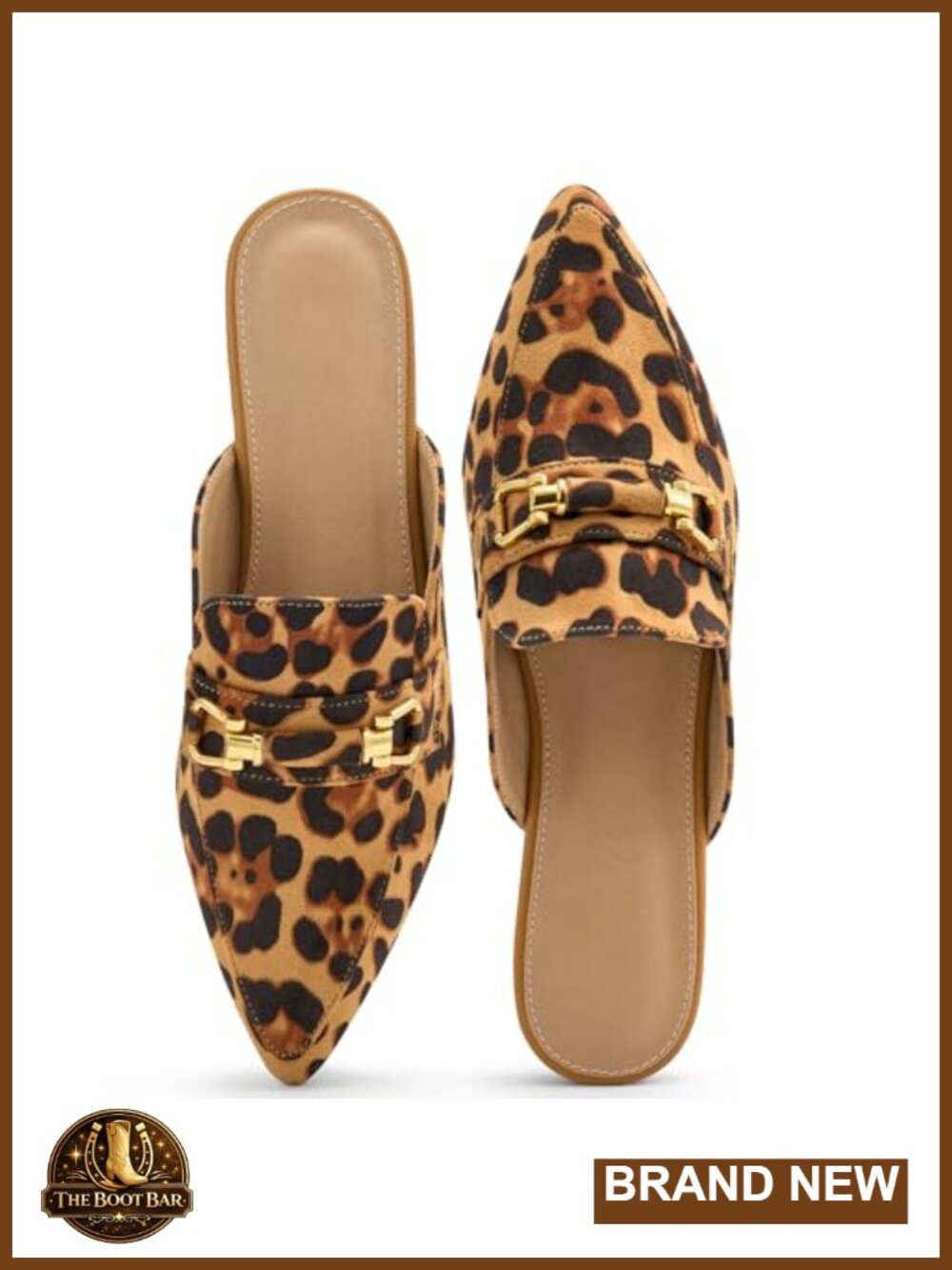 Womens Mules Buckle Flats Suede Slip On Pointed Toe Backless Loafers